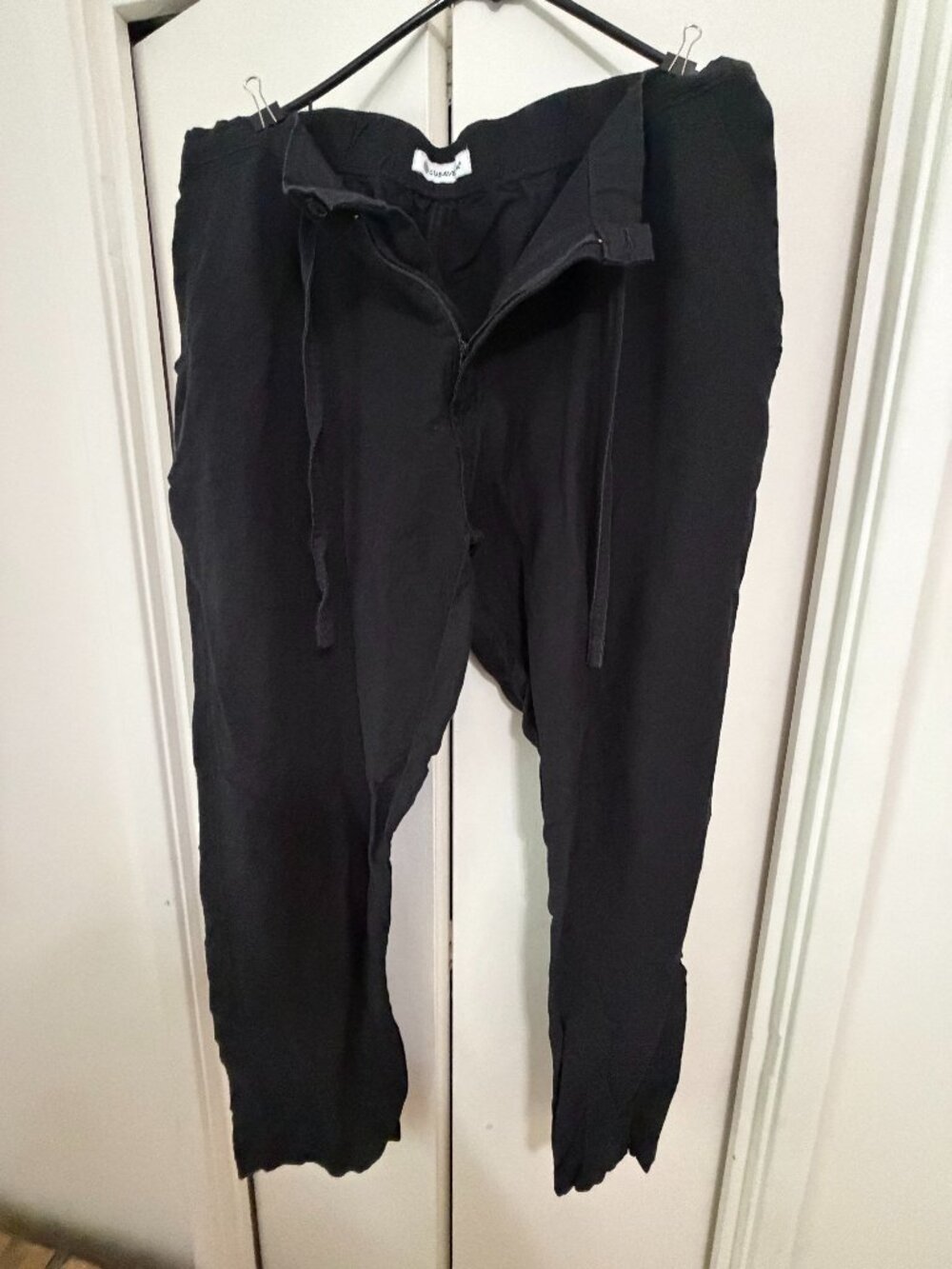 Men's XXL Cubavera Black Linen Pants